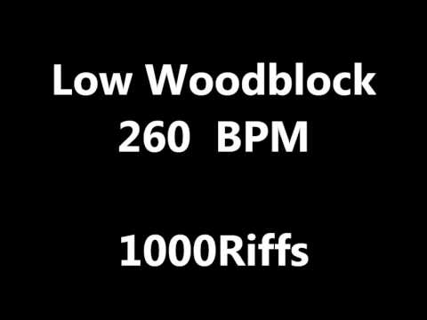 Low Woodblock Metronome : 260 BPM - Beats Per Minute
