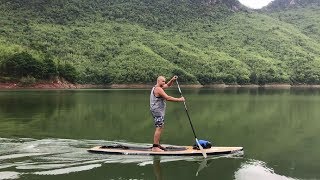 preview picture of video 'Stand Up Paddling (SUP) Standup paddleboarding - Sinakharin, Thailand'