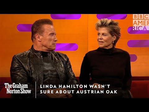 Linda Hamilton Wasn't Sure About Austrian Oak | The Graham Norton Show | Friday at 11p | BBC America