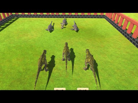 MOSASAURUS AND GHOR HAMMER VS 3X BOSS | Animal Revolt Battle Simulator