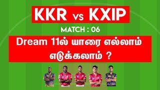 IPL 2019 - KKR vs KXIP Pre Analysis & Dream XI Prediction by Cricanandha