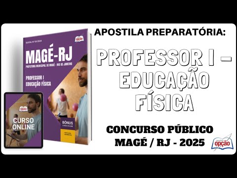 Apostila Professor I - Educação Física - Concurso Prefeitura de Magé / RJ - 2025