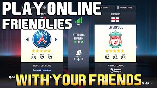 HOW TO INVITE FRIENDS IN FIFA 23|HOW TO SET UP ONLINE FRIENDLIES FIFA 23|PLAY FIFA 23 WITH FRIENDS