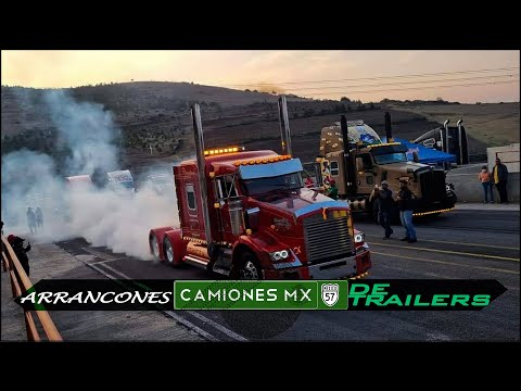 ¡Arrancones de trailers! (Vídeo completo) Camiones Mx
