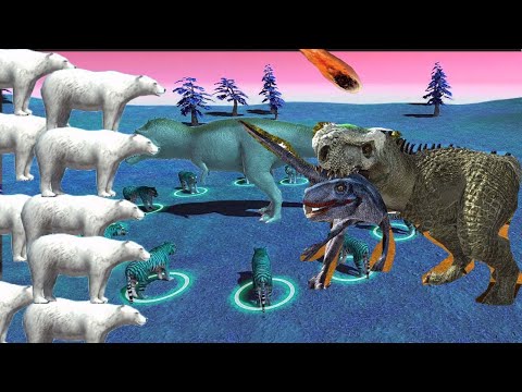 COOL BATTLE OF BEARS AND PEOPLE IN ANIMAL REVOLT BATTLE SIMULATOR