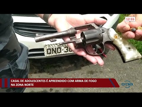 Casal de adolescentes é apreendido com arma de fogo na zona norte 19 03 2021