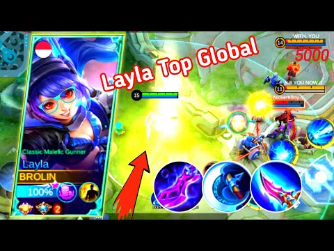 Layla Gameplay Top Global & Build Top 1 Global Layla ~ MLBB