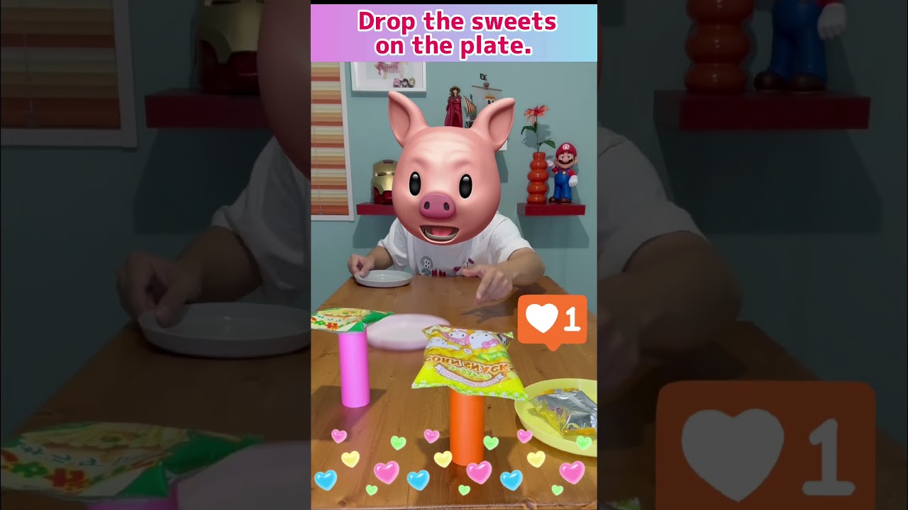 DROP THE SWEETS🐷✨✨✨ #shorts #funny #game