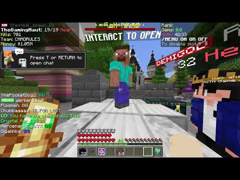 Mineville Lifesteal - DESTROYING Netherite kids and almost dying to a HACKER (at the end)