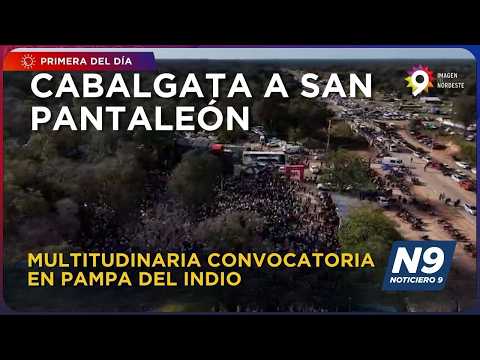 Cabalgata A San Pantaleón: Multitudinaria Convocatoria En Pampa Del Indio