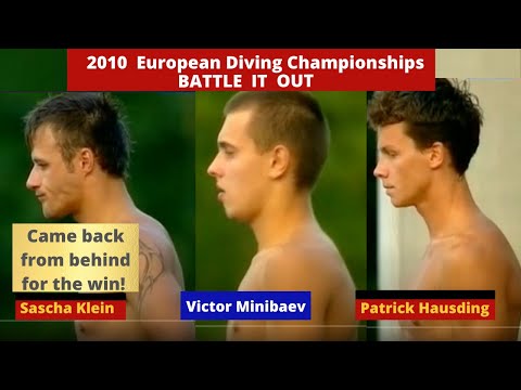 2010 Patrick Hausding & Sascha Klein Battle it out with Viktor Minibaev Platform Diving