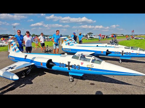 90KG XXXL RC F-104 STARFIGHTER SCALE 1:3 AIRWORLD FORMATION FLIGHT TEAM REDBULL