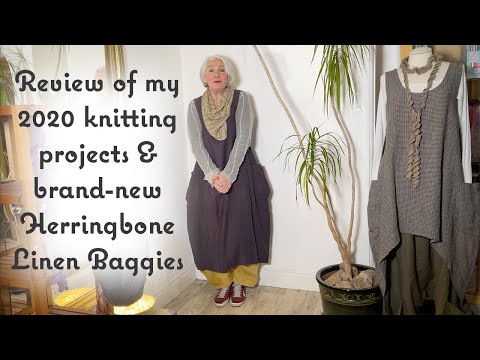 Ep. 35 - All of my 2020 knitting projects in review and Baggies in brand-new Herringbone Linen