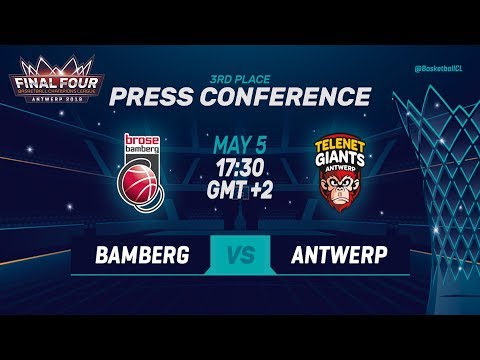 Brose Bamberg v Telenet Giants Antwerp - Press Conference - Basketball Champions League 2018-19