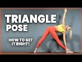 How To Do Triangle Pose Alignment Tutorial