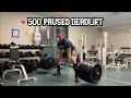 500lb DEADLIFT PAUSED | Peak Week Begins | 8 Days Out From High School Nationals