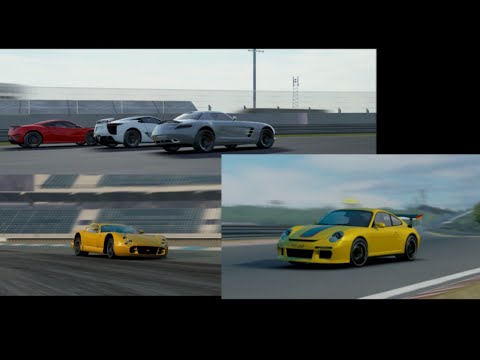 SLS AMG v NSX v LFA v Cerbera v RUF - Ultimate Assoluto Racing Comparison