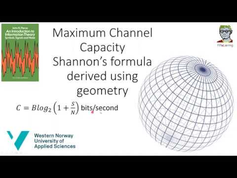 Shannon's Maximum channel capacity geometrically explained
