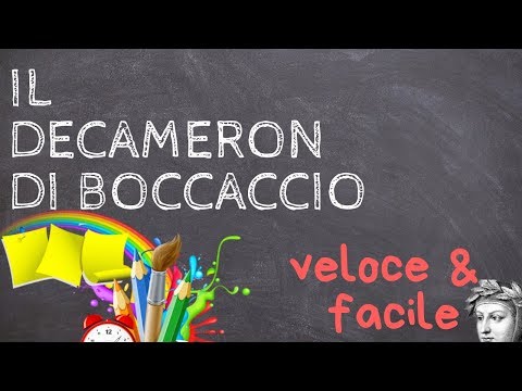 Il Decameron di Boccaccio, spiegato facile (e veloce)!