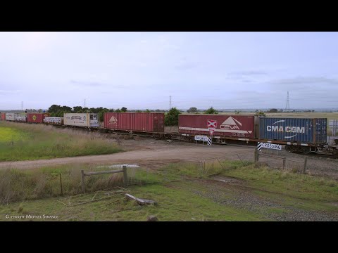 Pacific National 4PM6 Container Train At Gheringhap Loop (13/1/2024) - PoathTV Australian Railways