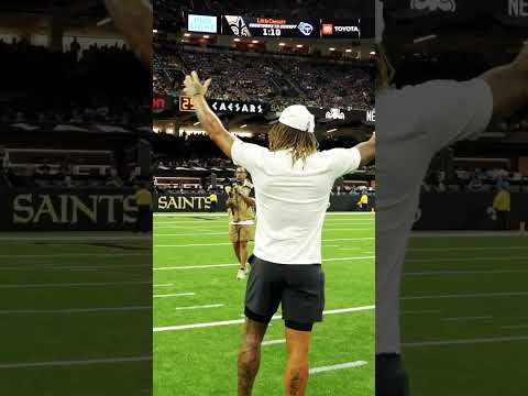 Tyrann Mathieu 🗣️ Saints Pregame Chant #saints #nfl #shorts