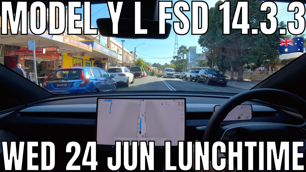 Tesla Model Y L FSD Supervised 14.3.3 | Wednesday Lunchtime Drive