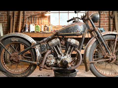 Full Rebuild of Harley-Davidson Knucklehead EL 1941 from Abandoned Condition to Looking New| Part 1|