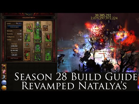 Patch 2.7.5 Natalya's Demon Hunter Set + Build + Gameplay | Diablo 3 Season 28 Builds