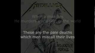 Metallica - To Live Is To Die Lyrics (HD)