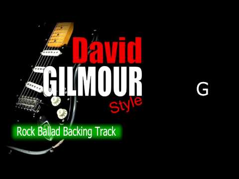 Rock Ballad David Gilmour Style Guitar Backing Track 67 Bpm Highest Quality
