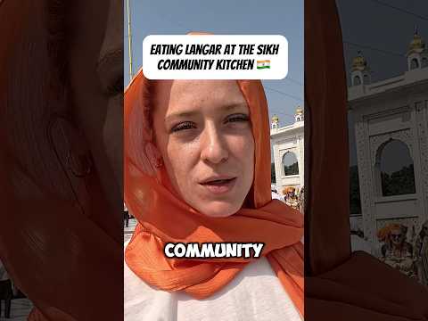 Eating Langar At The Gurudwara Bangla Sahib India🇮🇳#india #delhi #langar #gurudwara #sikh #sikhism