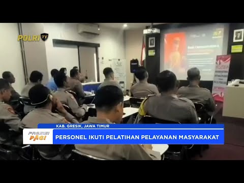 POLRES GRESIK MELATIH BHABINKAMTIBMAS DAN POLMAS MENJADI POLISI PENOLONG