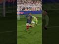 Kylian Mbappé dribbling and goal