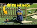 Wood Picket Fence - DIY with Gates