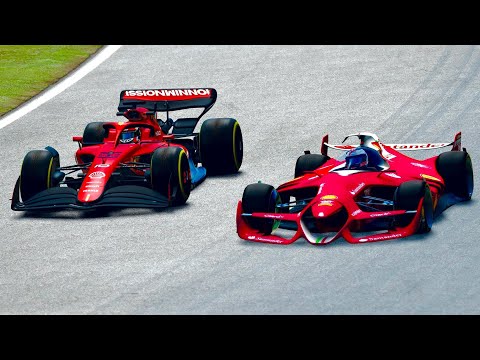 Ferrari F1 2022 vs Ferrari F1 2025 Concept at Monza GP