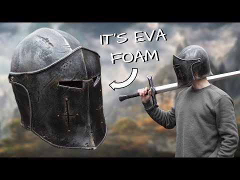 Make Your Own KNIGHT Medieval Helmet Out Of EVA Foam | With Templates
