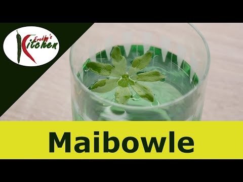 Maibowle / Waldmeisterbowle  - Traditional German Maybowl / Woodruffbowl