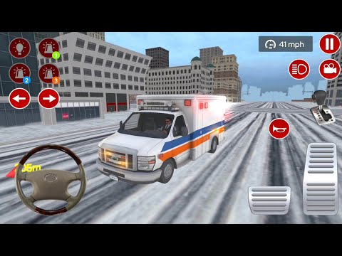 Roof Jumping Emergency Ambulance Simulator - Rescue Driving - Android Gameplay #13