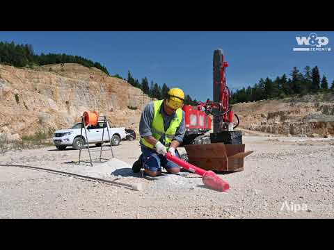 Sprengung im Kalksteinbruch - W&P Zement