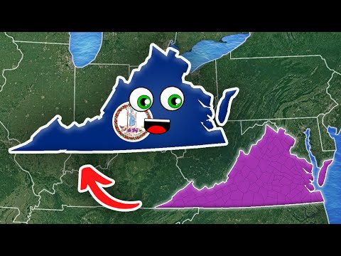 Virginia - Geography, Counties and Independent Cities | 50 States of America
