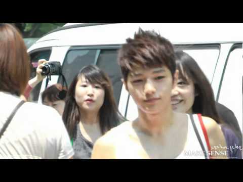 [Fancam] 120605 Myungsoo on the way to Open Concert