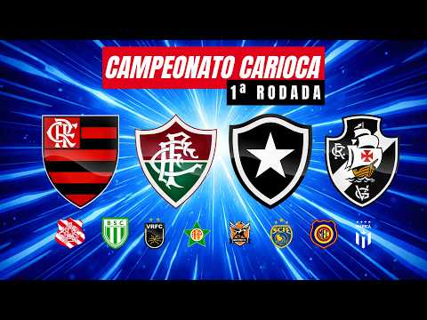 1ª Rodada do Campeonato Carioca 2026 | Futebol Virtual