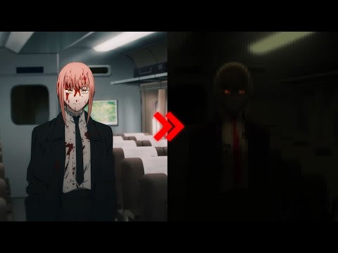 Makima's Creepy Scene at Train Station - light adjusted