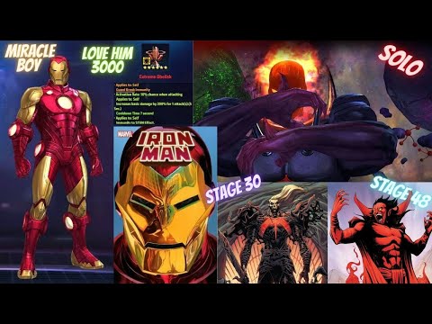 IRONMAN LVL 80 NO CTP- GBR DORMAMU SOLO- WBL MEPHISTO STAGE 48 & KNULL STAGE 30| Marvel Future Fight