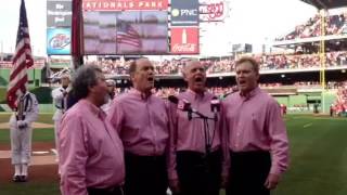 Brothers Flanagan sing the Star Spangled Banner