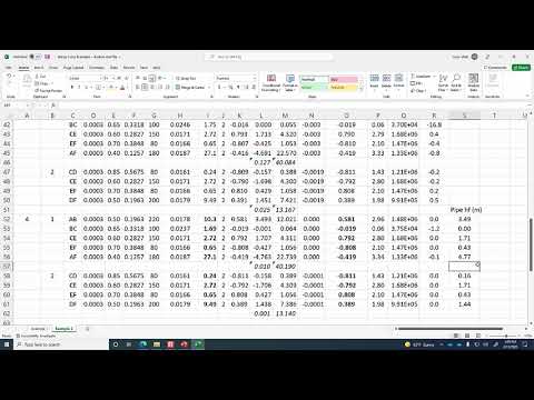 Hardy-Cross Method example, cont (with pressure calc), Water Hammer - CE 331, Class 13 (11 Feb 2022)