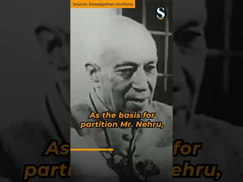 Jawaharlal Nehru on HINDU-MUSLIM Partition of India #shorts #nehru #hindu #islam