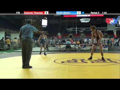 Fargo 2012 170 Round 4: Cameron Thomson (Illinois) vs. Austin Dewey (Idaho)