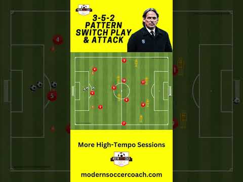 3-5-2 Pattern #tactical #pattern #soccertraining #footballtraining #coaching #soccerdrills #drills