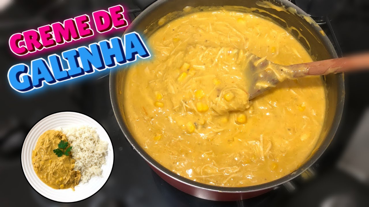 CREME DE GALINHA! ?? fácil e rápido